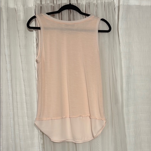 LOFT Orange Pink Tank Top Silky Sheen - Picture 5 of 8